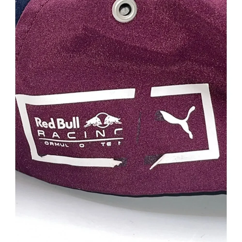Red Bull Racing Formula One Puma 5 Panel Hat Cap Buckle Adjustable Rare F1